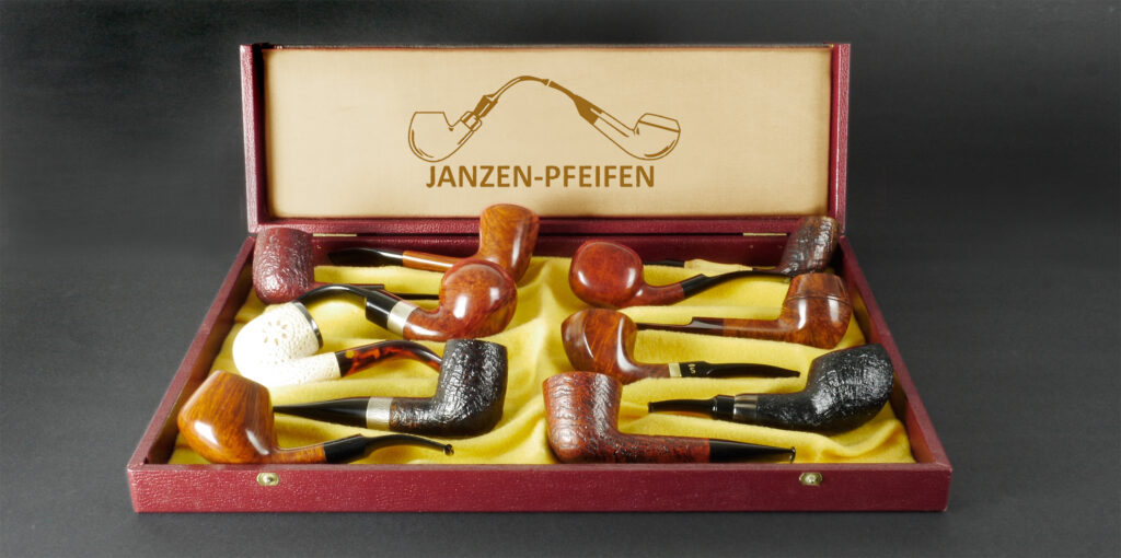 Janzen Pfeifen in Holzbox